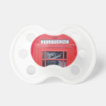 London Red Telephone Box Pacifiers