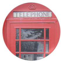 London Red Telephone Box Plate