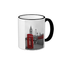 London Red Telephone box Red  bus London Coffee Mugs
