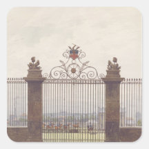 London scene, 1815 square sticker