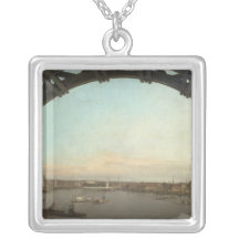 London seen through an arch of Westminster Personalized Necklace