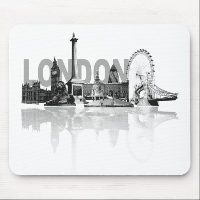London Skyline Mousemats by randum