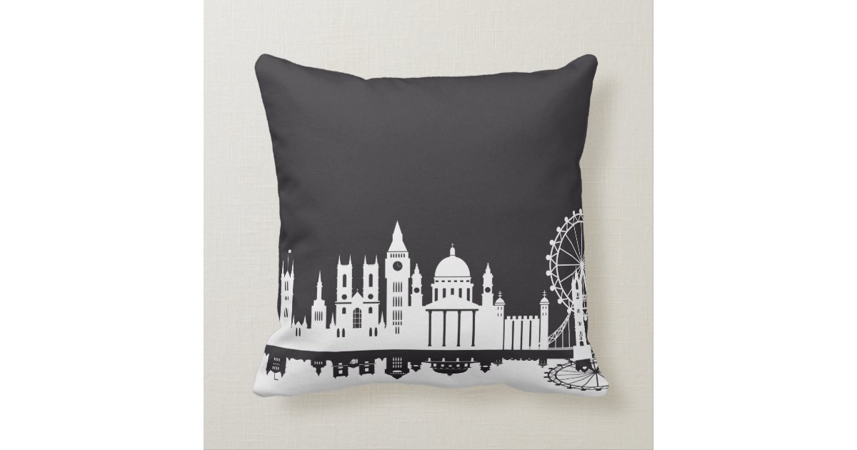London Skyline Pillow Cushion Zazzle