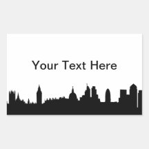 London skyline silhouette cityscape stickers