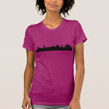 London skyline silhouette cityscape tee shirt