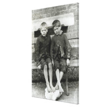 London Slums, The Boys Stretched Canvas Prints