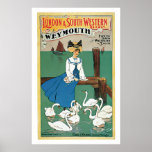London & South Western Railway Vintage Poster