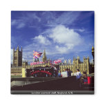 London souvenir stall, England, U.K. magnets