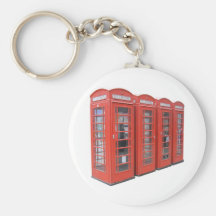 London telephone box keychains
