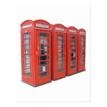 London telephone box postcard