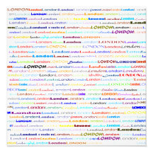 London Text Design II Photo Print