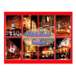 London theatres postcard