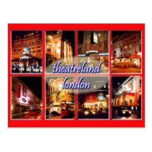 London theatres postcard
