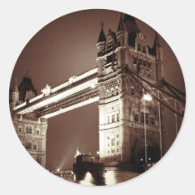 London Tower Bridge at Night Sticker