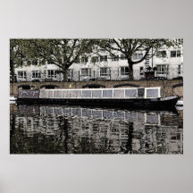 London  Waterbus Compainies  Narrow boat 'Milton' Print