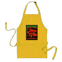 london westminster england art deco retro poster apron