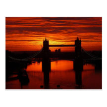 London's Tower Bridge at Daybreak Post Cards