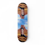 Lone cowboy boot, Monument Valley, Arizona, U.S.A. Skate Decks