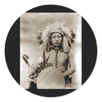 Lone Elk Round Sticker