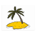 Lone Palm Tree Postcard