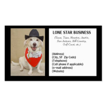 LONE STAR ANY BUSINESS BUSINESS CARD TEMPLATE