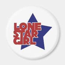 Lone Star Girl Refrigerator Magnets