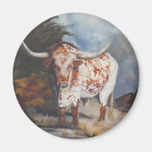 Lone Star Longhorn Refrigerator Magnets