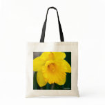 Lone Yellow Daffodil Tote Bags