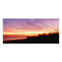 Lonely Beach at Sunrise Norfolk VA Custom Rack Card