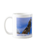 Lonely Howling Endangered Grey Wolf mugs