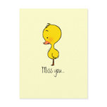Lonely little duckling postcards