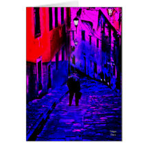 Lonely Street - Guanajuato, Mexico Card