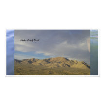 Lonely world customized photo card
