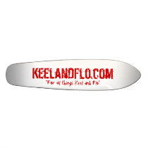 Long board - keel and flo style skateboard deck