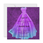 Long dress Sweet 16 (Purple) invitations