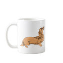 Long Haired Dachshund mugs