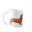 Long Haired Dachshund mugs