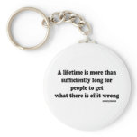 Long Lifetime quote Key Chains