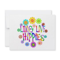 Long Live Hippies Custom Invite