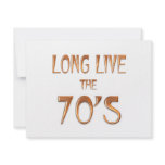 Long Live the 70s invitations