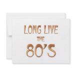 Long Live the 80s invitations