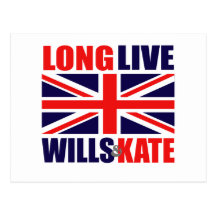 Long Live Wills & Kate Postcard