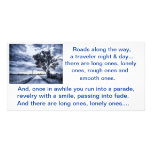 Long, Lonely Roads Poem - photo cards