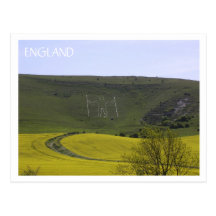 Long Man of Wilmington Postcard