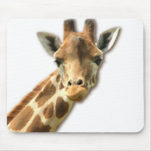 Long Necked Giraffe Mouse Pad