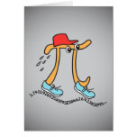 Long Running Pi - Funny Pi Guy Cards
