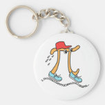 Long Running Pi - Funny Pi Guy Key Chains