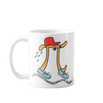 Long Running Pi - Funny Pi Guy Mug