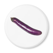 Long slender brinjal fridge magnets