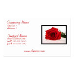Long Stem Red Rose Business Card